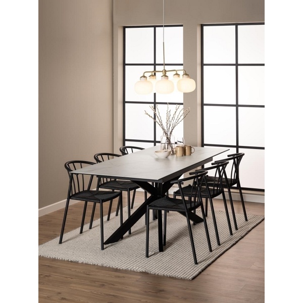 Stół Irwine 168/210x90cm white Akranes - ACTONA